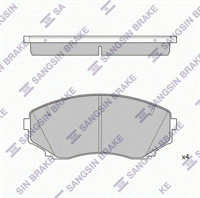 ADVICS-SEA E1N004T - Set placute frana,frana disc aaoparts.ro