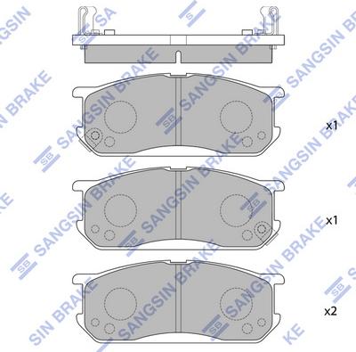Hi-Q SP1665 - Set placute frana,frana disc aaoparts.ro