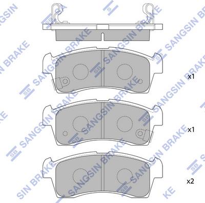 Hi-Q SP1666 - Set placute frana,frana disc aaoparts.ro