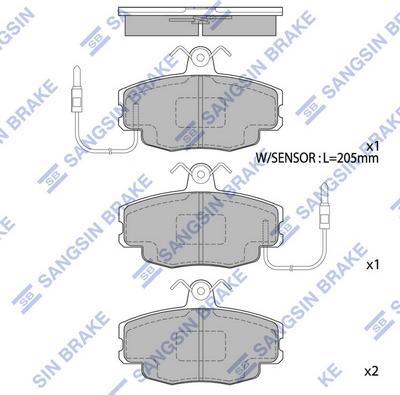 Hi-Q SP1668 - Set placute frana,frana disc aaoparts.ro