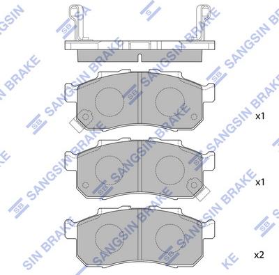Hi-Q SP1609 - Set placute frana,frana disc aaoparts.ro