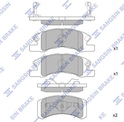 Hi-Q SP1611 - Set placute frana,frana disc aaoparts.ro