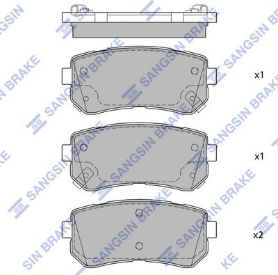 Hi-Q SP1684 - Set placute frana,frana disc aaoparts.ro