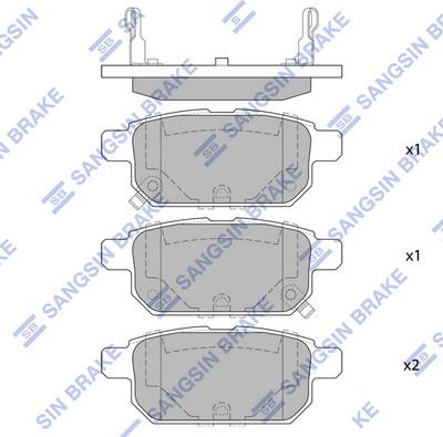 Hi-Q SP1634 - Set placute frana,frana disc aaoparts.ro