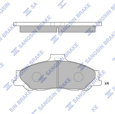 Hi-Q SP1628 - Set placute frana,frana disc aaoparts.ro
