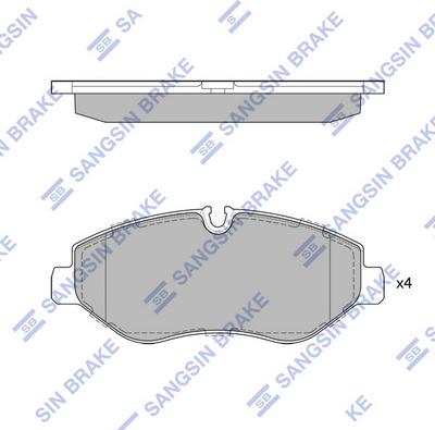 Hi-Q SP1622 - Set placute frana,frana disc aaoparts.ro