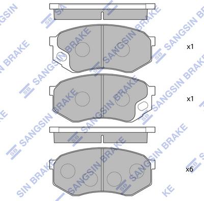 Hi-Q SP1677(SD) - Set placute frana,frana disc aaoparts.ro