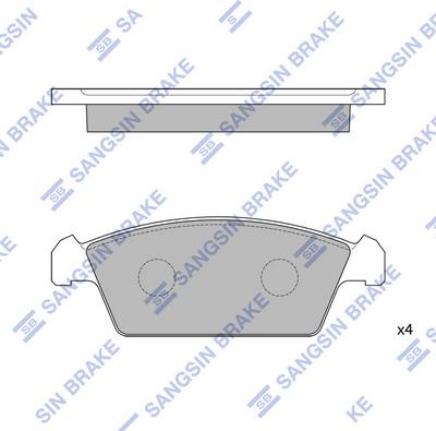 Hi-Q SP1050 - Set placute frana,frana disc aaoparts.ro