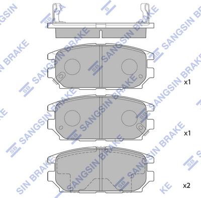 Hi-Q SP1069 - Set placute frana,frana disc aaoparts.ro