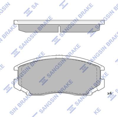 Hi-Q SP1142A - Set placute frana,frana disc aaoparts.ro