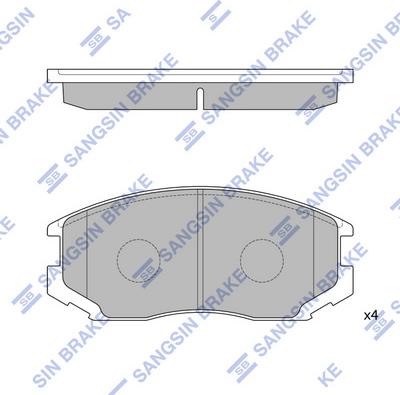 Hi-Q SP1142(SD) - Set placute frana,frana disc aaoparts.ro