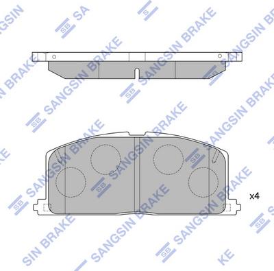 Hi-Q SP1105 - Set placute frana,frana disc aaoparts.ro