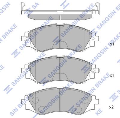 Hi-Q SP1102 - Set placute frana,frana disc aaoparts.ro