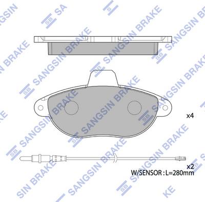 Hi-Q SP1889 - Set placute frana,frana disc aaoparts.ro