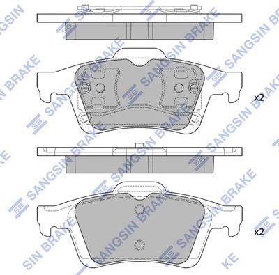 Hi-Q SP1834 - Set placute frana,frana disc aaoparts.ro