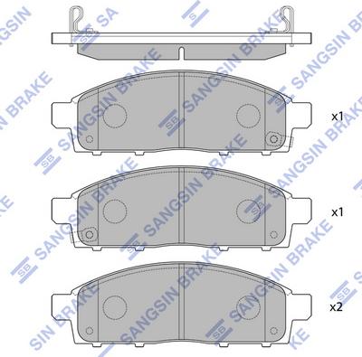 Hi-Q SP1361 - Set placute frana,frana disc aaoparts.ro