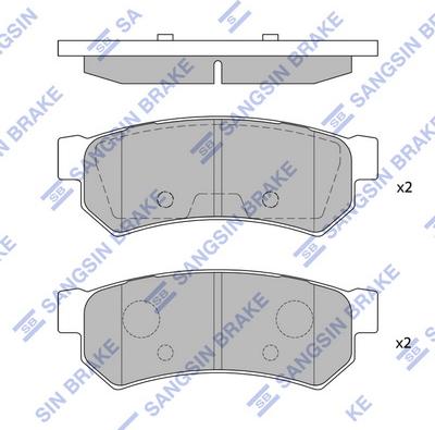 Hi-Q SP1257 - Set placute frana,frana disc aaoparts.ro