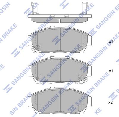 Hi-Q SP1266 - Set placute frana,frana disc aaoparts.ro