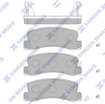 Hi-Q SP1208 - Set placute frana,frana disc aaoparts.ro