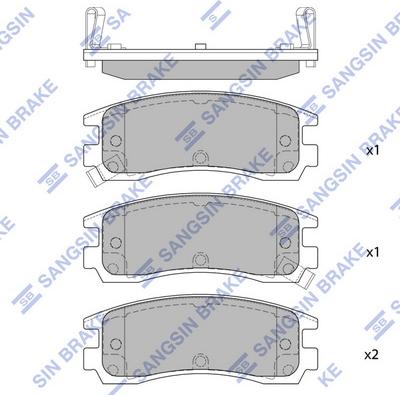 Hi-Q SP1285 - Set placute frana,frana disc aaoparts.ro