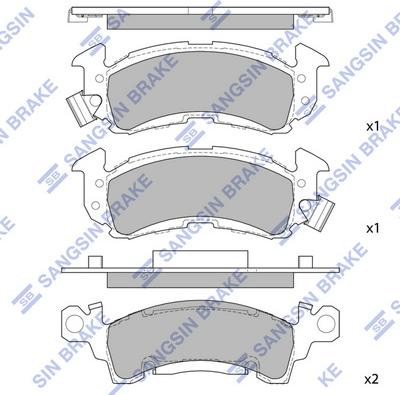 Hi-Q SP1280 - Set placute frana,frana disc aaoparts.ro
