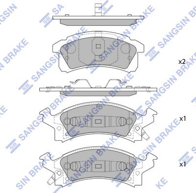 Hi-Q SP1281 - Set placute frana,frana disc aaoparts.ro