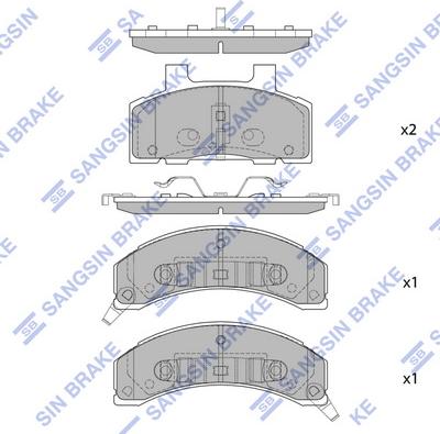 Hi-Q SP1283 - Set placute frana,frana disc aaoparts.ro