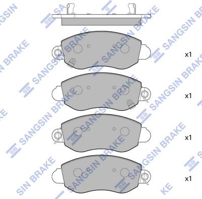 Hi-Q SP1275 - Set placute frana,frana disc aaoparts.ro