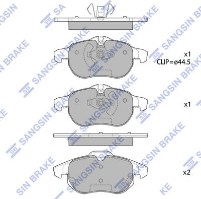 Hi-Q SP1758 - Set placute frana,frana disc aaoparts.ro