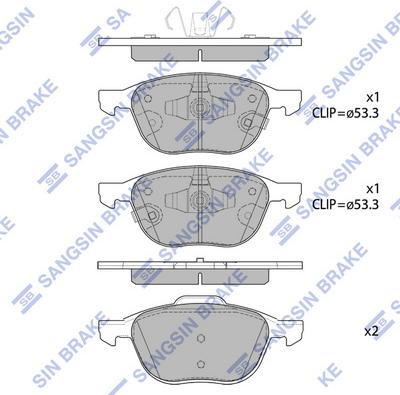 Hi-Q SP1712 - Set placute frana,frana disc aaoparts.ro
