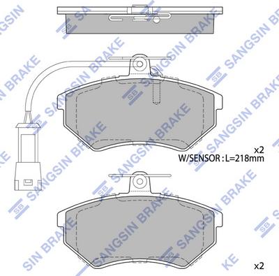 Hi-Q SP2005 - Set placute frana,frana disc aaoparts.ro