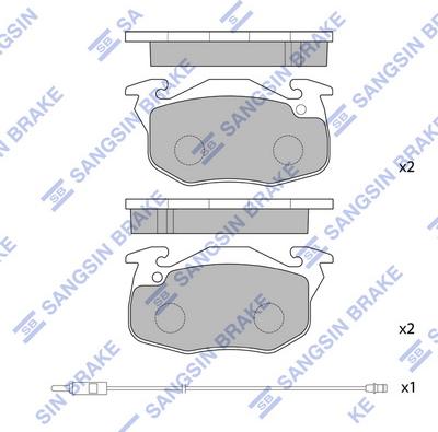 Hi-Q SP2003 - Set placute frana,frana disc aaoparts.ro