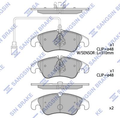 Hi-Q SP2145 - Set placute frana,frana disc aaoparts.ro