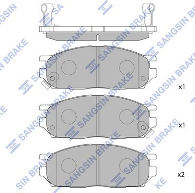 Hi-Q SP2105-F - Set placute frana,frana disc aaoparts.ro