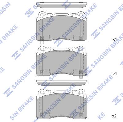 Hi-Q SP2119 - Set placute frana,frana disc aaoparts.ro
