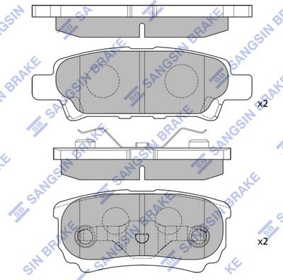 Hi-Q SP2111 - Set placute frana,frana disc aaoparts.ro