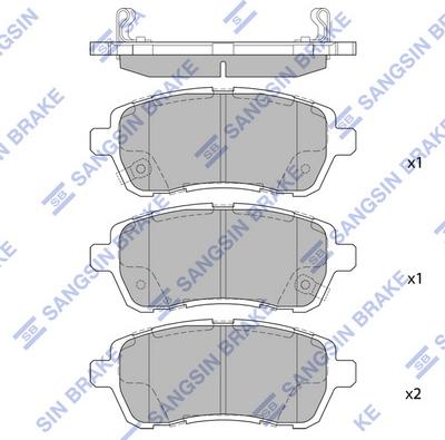 Hi-Q SP2113 - Set placute frana,frana disc aaoparts.ro