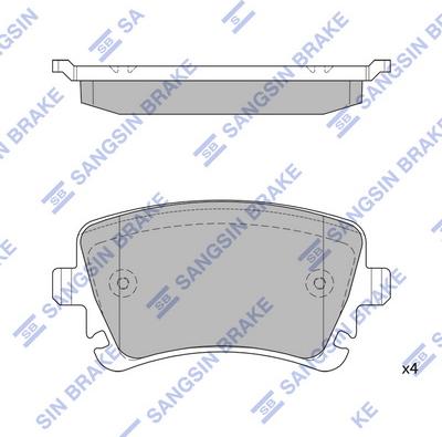 Hi-Q SP2112R - Set placute frana,frana disc aaoparts.ro