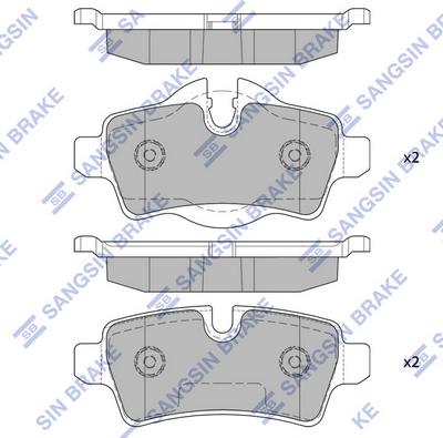 Hi-Q SP2246 - Set placute frana,frana disc aaoparts.ro