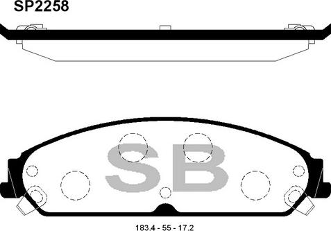 Hi-Q SP2258 - Set placute frana,frana disc aaoparts.ro