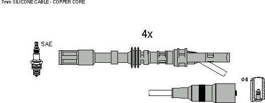 HITACHI 134134 - Set cablaj aprinder aaoparts.ro
