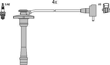 HITACHI 134132 - Set cablaj aprinder aaoparts.ro