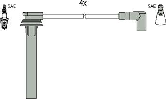 HITACHI 134269 - Set cablaj aprinder aaoparts.ro