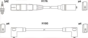 HITACHI 134766 - Set cablaj aprinder aaoparts.ro