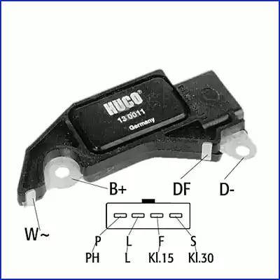 HITACHI 130011 - Regulator, alternator aaoparts.ro