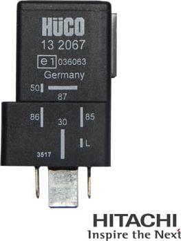 HITACHI 2502067 - Releu,instalatia de comanda bujii incandescente aaoparts.ro