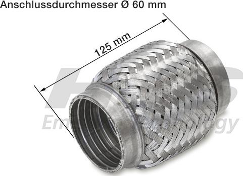 HJS 83 00 8334 - Teava flexibila, esapament aaoparts.ro