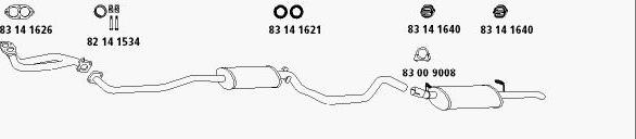 HJS Op_558 - Sistem de esapament aaoparts.ro