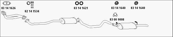 HJS Op_557 - Sistem de esapament aaoparts.ro