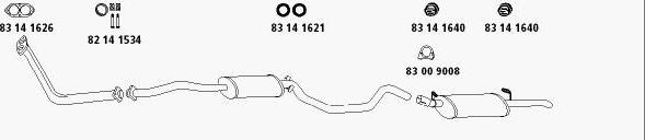 HJS Op_601 - Sistem de esapament aaoparts.ro